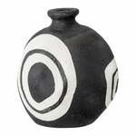 Crna ukrasna vaza od terakote Bloomingville Mika, visina 14 cm