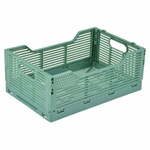 Svijetlo zelena plastična kutija za pohranu 40x30x17 cm – Homéa