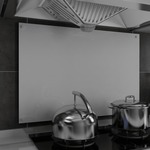 vidaXL Kuhinjska zaštita od prskanja bijela 90 x 60 cm kaljeno staklo