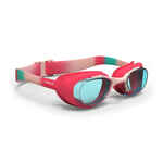 Naočale za plivanje xbase dye s prozirna stakla ružičasto-plave
