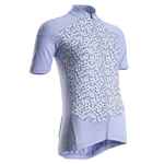 Majica kratkih rukava za cestovni biciklizam RC500 ženska boja lavande