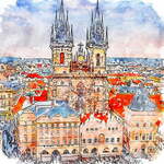 Slika 50x50 cm Prague – Fedkolor