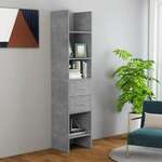 vidaXL Ormarić za knjige siva boja betona 40 x 35 x 180 cm od iverice