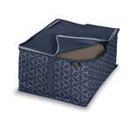 Tamnoplava kutija za odlaganje Domopak Metrik, 55 x 45 cm