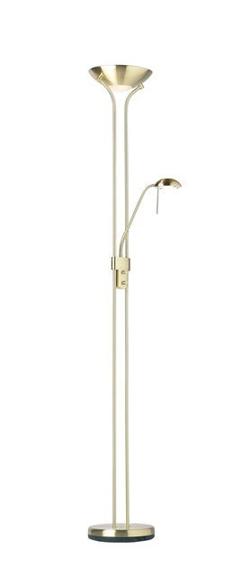 ENDON ROME-SB | Rome-EN Endon podna svjetiljka 180cm sa tiristorskim prekidačem fleksibilna 1x R7s + 1x G9 saten brass