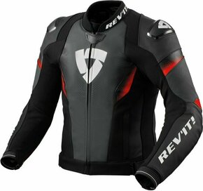 Rev'it! Jacket Control Black/Neon Red 48 Kožna jakna
