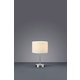 TRIO 501100101 | Hotel-TR Trio stolna svjetiljka 32cm sa prekidačem na kablu 1x E14 poniklano mat, bijelo