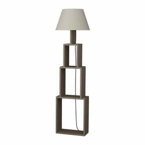 Samostojeća lampa sa svijetlo sivim zaslonom Homitis Tower