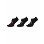 Set od 3 para unisex visokih čarapa niskih čarapa Ellesse Rebi Trainer SBMA2300 Black 011