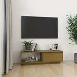TV ormarić boja meda 110 x 30 x 33 5 cm od masivne borovine