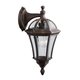 SEARCHLIGHT 1563 | CapriS Searchlight zidna svjetiljka 1x E27 IP44 rdža smeđe, prozirno