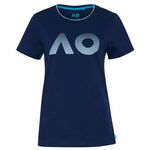Ženska majica Australian Open T-Shirt AO Textured Logo - navy