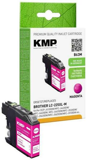 KMP patrona tinte zamijenjen Brother LC225XLM kompatibilan pojedinačno purpurno crven B63M 1530