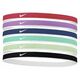 Bend za glavu Nike Tipped Swoosh Sport Headbands 6P - light fusion red/rush fuchsia/white