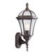 SEARCHLIGHT 1565 | CapriS Searchlight zidna svjetiljka 1x E27 IP44 rdža smeđe, prozirno