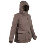Lovačka jakna 3 u 1 500 topla vodootporna ženska smeđa