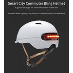 Zaštitna kaciga Xiaomi Smart4u City automatic smart flash helmet (M) Bijela