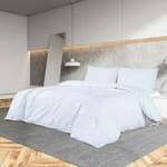 vidaXL Set posteljine za poplun bijela 200x220 cm pamučni