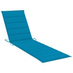 vidaXL Jastuk za ležaljku za sunčanje plavi 200 x 50 x 4 cm od tkanine