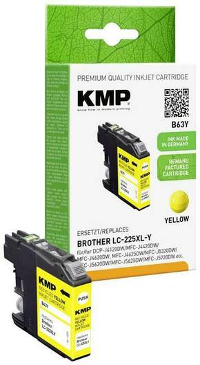 KMP patrona tinte zamijenjen Brother LC225XLY kompatibilan pojedinačno žut B63Y 1530