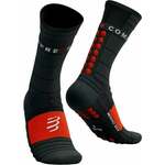 Compressport Pro Racing Socks Winter Run Black/High Risk Red T4 Čarape za trčanje