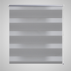 VidaXL Rolo sive zavjese sa zebrastim linijama 140 x 175 cm