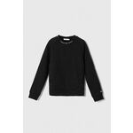 Calvin Klein Jeans Sweater majica 'Instarsia' crna