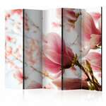 Paravan u 5 dijelova - Pink magnolia II [Room Dividers] 225x172