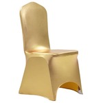 vidaXL Navlake za stolice 6 kom rastezljive boje zlata