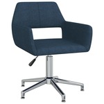 Okretna uredska stolica od tkanine plava