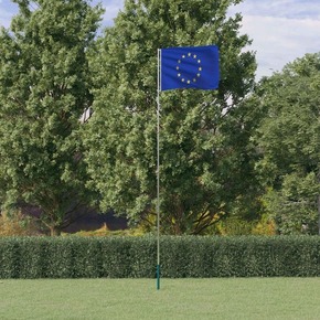 VidaXL Europska zastava i jarbol 5