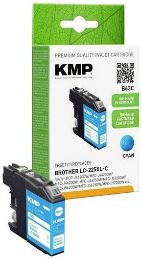 KMP patrona tinte zamijenjen Brother LC225XLC kompatibilan pojedinačno cijan B63C 1530