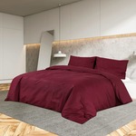 Set posteljine za poplun Bordo 220 x 240 cm pamučni