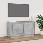 vidaXL TV ormarić siva boja betona 80x35x45 cm od konstruiranog drva