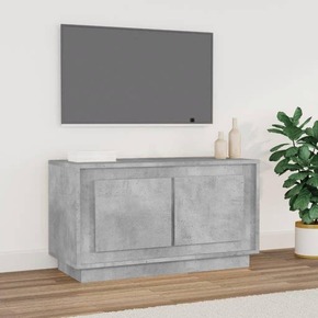 VidaXL TV ormarić siva boja betona 80x35x45 cm od konstruiranog drva