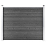 vidaXL Panel za ogradu WPC 180 x 146 cm crni
