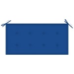 vidaXL Jastuk za vrtnu klupu kraljevski plavi 100x50x4 cm od tkanine