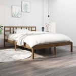 vidaXL Okvir za krevet boja meda drveni 120 x 190 cm 4FT mali bračni