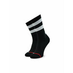 Visoke unisex čarape Tommy Hilfiger 701225510 Black/White 003