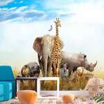 Samoljepljiva foto tapeta - Fauna of Africa 98x70