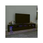 vidaXL TV ormarić s LED svjetlima crni 230x36,5x40 cm