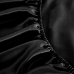 Silk Factory svilena plahta, 160x200 cm - Midnight Black