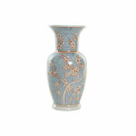 Vase DKD Home Decor 13 x 13 x 31 cm Porcelain Blue Orange Oriental
