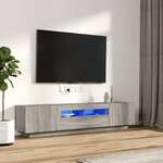 vidaXL 2-dijelni set TV ormarića LED boja hrasta od konstruiranog drva