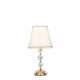 FANEUROPE I-RIFLESSO/LG1 ORO | Riflesso-FE Faneurope stolna svjetiljka Luce Ambiente Design 65cm s prekidačem 1x E27 zlatno, kristal, bijelo