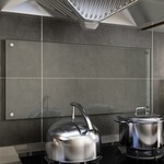 vidaXL Kuhinjska zaštita od prskanja prozirna 90x40 cm kaljeno staklo
