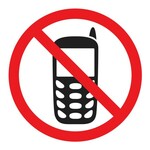 Naljepnica – zabrana uporabe mobitela