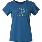 Bergans Graphic Wool Tee Women North Sea Blue/Jade Green/Navy Blue XS Majica na otvorenom