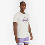 Majica kratkih rukava za košarku NBA Lakers 900 za odrasle bijela