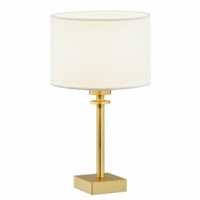 ARGON 8047 | Abbano Argon stolna svjetiljka 38cm sa prekidačem na kablu 1x E27 brušeno zlato